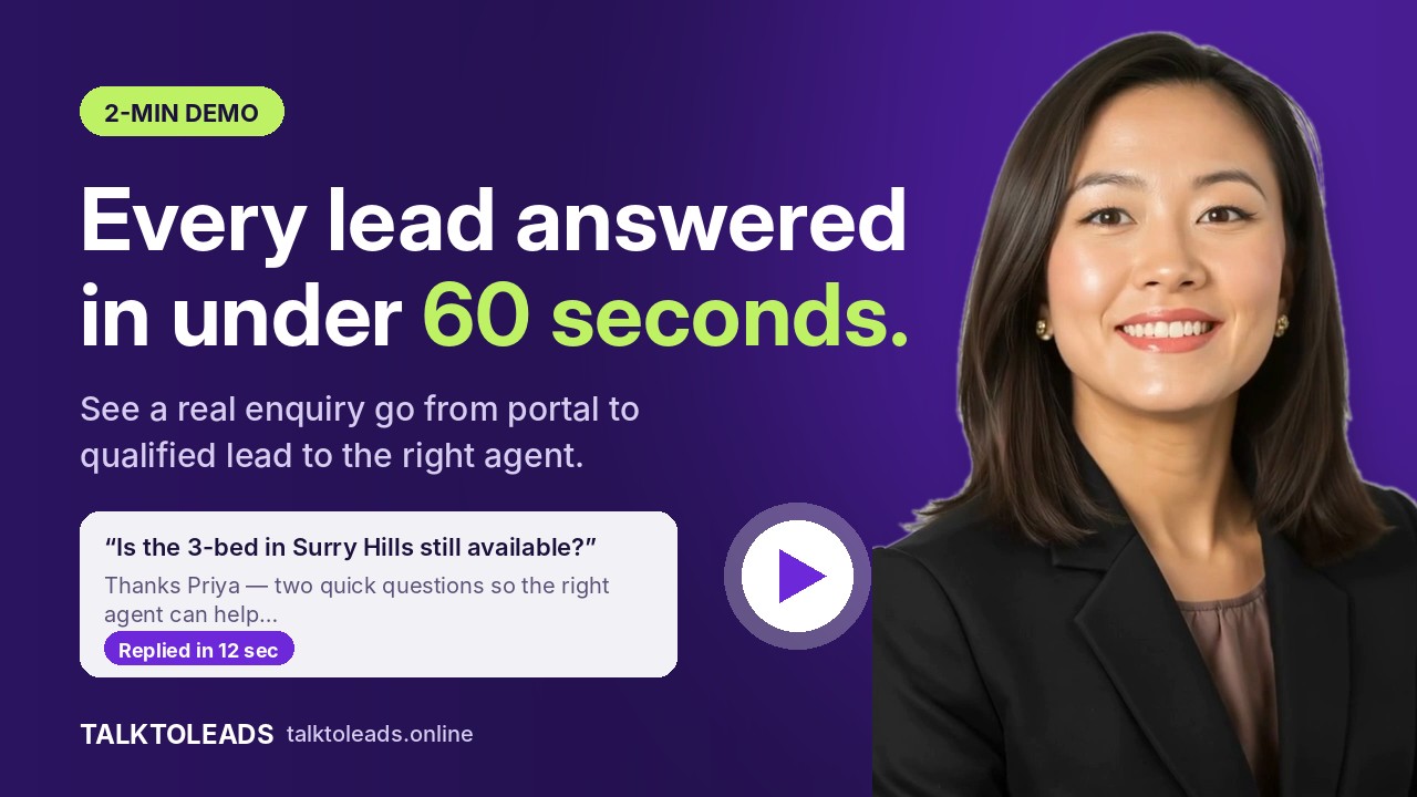 Still from the video: How TalkToLeads works